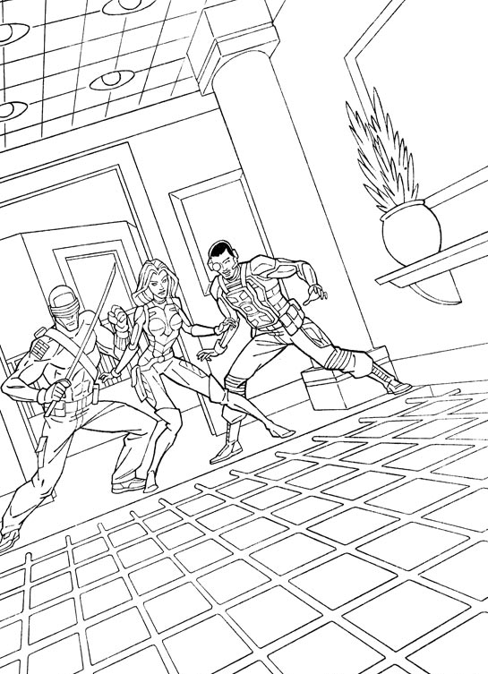 Plansa de colorat cu G.I. Joe 24 17